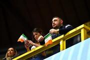 11 March 2024; Ireland supporters during day nine at the Paris 2024 Olympic Boxing Qualification Tournament at E-Work Arena in Busto Arsizio, Italy. Photo by Ben McShane/Sportsfile