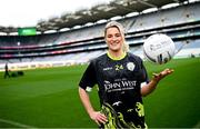 12 March 2024; John West Féile Ambassador and Mayo footballer Danielle Caldwell during the launch of the John West Féile 2024 at Croke Park in Dublin. Photo by Ramsey Cardy/Sportsfile