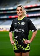 12 March 2024; John West Féile Ambassador and Mayo footballer Danielle Caldwell during the launch of the John West Féile 2024 at Croke Park in Dublin. Photo by Ramsey Cardy/Sportsfile