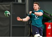12 March 2024; Joe McCarthy during an Ireland rugby squad training session at the IRFU High Performance Centre at the Sports Ireland Campus in Dublin. Photo by Brendan Moran/Sportsfile