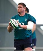 12 March 2024; Tadhg Furlong during an Ireland rugby squad training session at the IRFU High Performance Centre at the Sports Ireland Campus in Dublin. Photo by Brendan Moran/Sportsfile