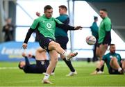 12 March 2024; Jordan Larmour during an Ireland rugby squad training session at the IRFU High Performance Centre at the Sports Ireland Campus in Dublin. Photo by Brendan Moran/Sportsfile