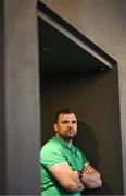 12 March 2024; Tadhg Beirne poses for a portrait after an Ireland rugby media conference at the IRFU High Performance Centre at the Sports Ireland Campus in Dublin. Photo by Brendan Moran/Sportsfile