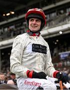 12 March 2024; Jockey David Bass celebrates aboard Chianti Classico after winning the Ultima Handicap Chase on day one of the Cheltenham Racing Festival at Prestbury Park in Cheltenham, England. Photo by David Fitzgerald/Sportsfile