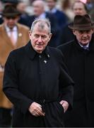 12 March 2024; Owner JP McManus after Corbetts Cross won the Maureen Mullins National Hunt Challenge Cup Amateur Jockeys' Novices' Chase on day one of the Cheltenham Racing Festival at Prestbury Park in Cheltenham, England. Photo by Harry Murphy/Sportsfile