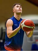 12 March 2024; Daniel O'Sullivan of MICL during the Basketball Ireland College Division 3 Men's finals match between Technological University of the Shannon, Midlands and Mary Immaculate College Limerick at National Basketball Arena Tallaght. Photo by Tyler Miller/Sportsfile
