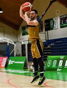 12 March 2024; Victor Costello of TUS Midlands during the Basketball Ireland College Division 3 Men's finals match between Technological University of the Shannon, Midlands and Mary Immaculate College Limerick at National Basketball Arena Tallaght. Photo by Tyler Miller/Sportsfile