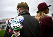 13 March 2024; Racegoers prior to racing on day two of the Cheltenham Racing Festival at Prestbury Park in Cheltenham, England.  Photo by David Fitzgerald/Sportsfile