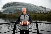 13 March 2024; Florida State University Head Coach Mike Norvell at Aviva Stadium Dublin as tickets for the 2024 Aer Lingus College Football Classic between Georgia Tech and Florida State University are released on sale tomorrow, March 14th at www.ticketmaster.ie/collegefootball. The fixture will take place at the Aviva Stadium, Dublin, on Saturday, 24th August 2024. Photo by Stephen McCarthy/Sportsfile