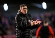 8 March 2024; Bohemians manager Declan Devine before the SSE Airtricity Men's Premier Division match between Bohemians and Shelbourne at Dalymount Park in Dublin. Photo by Stephen McCarthy/Sportsfile