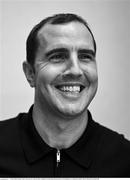 14 March 2024; (EDITOR'S NOTE; Image has been converted to Black & White) Manager John O'Shea poses for a portrait before a Republic of Ireland squad announcement at FAI Headquarters in Abbotstown, Dublin. Photo by Brendan Moran/Sportsfile