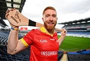 14 March 2024; Insomnia ambassador and Limerick hurler Cian Lynch poses for a portait at the launch of Insomnia’s 5-year partnership with the GAA/GPA at Croke Park in Dublin. Photo by Sam Barnes/Sportsfile