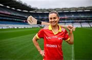 14 March 2024; Insomnia ambassador and Kilkenny camogie player Katie Power poses for a portait at the launch of Insomnia’s 5-year partnership with the GAA/GPA at Croke Park in Dublin. Photo by Sam Barnes/Sportsfile