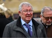 14 March 2024; Former Manchester United manager Sir Alex Ferguson in the parade ring on day three of the Cheltenham Racing Festival at Prestbury Park in Cheltenham, England. Photo by David Fitzgerald/Sportsfile