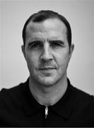 14 March 2024; (EDITOR'S NOTE; Image has been converted to Black & White) Manager John O'Shea poses for a portrait before a Republic of Ireland squad announcement at FAI Headquarters in Abbotstown, Dublin. Photo by Brendan Moran/Sportsfile