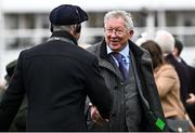 14 March 2024; Joint owner Sir Alex Ferguson is congratulated after sending out Monmiral to win the Pertemps Handicap Hurdle on day three of the Cheltenham Racing Festival at Prestbury Park in Cheltenham, England. Photo by Harry Murphy/Sportsfile
