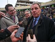 14 March 2024; Owner Harry Redknapp is interviewed after sending out Shakem Up'Arry to win the TrustATrader Plate Handicap Chase on day three of the Cheltenham Racing Festival at Prestbury Park in Cheltenham, England. Photo by Harry Murphy/Sportsfile
