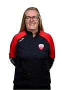 14 March 2024; Kit manager Caroline McInerney during a Treaty United FC squad portrait session at UL North Campus in Limerick. Photo by Stephen McCarthy/Sportsfile