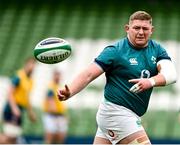 15 March 2024; Tadhg Furlong during an Ireland rugby captain's run at the Aviva Stadium in Dublin. Photo by Sam Barnes/Sportsfile