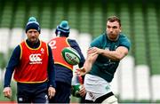 15 March 2024; Tadhg Beirne during an Ireland rugby captain's run at the Aviva Stadium in Dublin. Photo by Sam Barnes/Sportsfile
