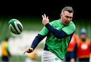 15 March 2024; Peter O’Mahony during an Ireland rugby captain's run at the Aviva Stadium in Dublin. Photo by Sam Barnes/Sportsfile