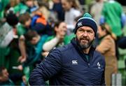 15 March 2024; Ireland head coach Andy Farrell arrives before an Ireland rugby captain's run at the Aviva Stadium in Dublin. Photo by Sam Barnes/Sportsfile
