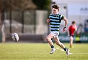 14 March 2024; Brodie McNeill of St Gerard's School during the Bank of Ireland Father Godfrey Cup final match between CUS and St Gerard's School at Energia Park in Dublin. Photo by Ben McShane/Sportsfile