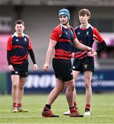 14 March 2024; Jack McConnell of Colaiste Chill Mhantain during the Bank of Ireland McMullen Cup final match between Coláiste Mhuire CBS, Mullingar and Colaiste Chill Mhantain at Energia Park in Dublin. Photo by Ben McShane/Sportsfile