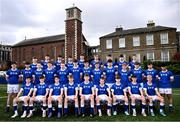 15 March 2024; The St Mary's College squad during a team photograph ahead of their Bank of Ireland Leinster Schools Junior Cup Final. Photo by Ramsey Cardy/Sportsfile