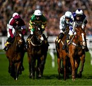 15 March 2024; Runnes and riders during the JCB Triumph Hurdle on day four of the Cheltenham Racing Festival at Prestbury Park in Cheltenham, England. Photo by Harry Murphy/Sportsfile