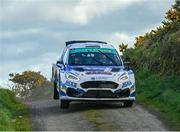 15 March 2024; Keith Cronin and Mikie Galvin Killarney in their Ford Fiesta Rally 2 during day one of the Clonakilty Park Hotel West Cork Rally, Round 2 of the Irish Tarmac Rally Championship, in Clonakilty, Cork. Photo by Philip Fitzpatrick/Sportsfile