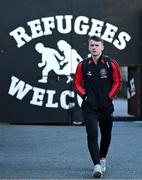 15 March 2024; Brian McManus of Bohemians arrives for the SSE Airtricity Men's Premier Division match between Bohemians and Derry City at Dalymount Park in Dublin. Photo by Stephen McCarthy/Sportsfile
