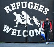 15 March 2024; Jordan Flores of Bohemians arrives for the SSE Airtricity Men's Premier Division match between Bohemians and Derry City at Dalymount Park in Dublin. Photo by Stephen McCarthy/Sportsfile