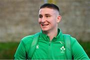 15 March 2024; Ben O’Connor of Ireland arrives before the U20 Six Nations Rugby Championship match between Ireland and Scotland at Virgin Media Park in Cork. Photo by Brendan Moran/Sportsfile