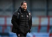 15 March 2024; Derry City manager Ruaidhrí Higgins before the SSE Airtricity Men's Premier Division match between Bohemians and Derry City at Dalymount Park in Dublin. Photo by Tyler Miller/Sportsfile