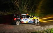 15 March 2024; Josh Moffett and Andy Hayes in their Citroen C3 Rally 2 during day one of the Clonakilty Park Hotel West Cork Rally, Round 2 of the Irish Tarmac Rally Championship, in Clonakilty, Cork. Photo by Philip Fitzpatrick/Sportsfile