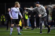 15 March 2024; Dundalk head coach Stephen O'Donnell and Daryl Horgan of Dundalk during the SSE Airtricity Men's Premier Division match between Dundalk and Waterford at Oriel Park in Dundalk, Louth. Photo by Ramsey Cardy/Sportsfile