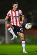 15 March 2024; Jordan McEneff of Derry City during the SSE Airtricity Men's Premier Division match between Bohemians and Derry City at Dalymount Park in Dublin. Photo by Tyler Miller/Sportsfile