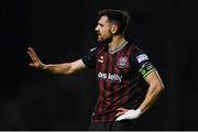15 March 2024; Jordan Flores of Bohemians during the SSE Airtricity Men's Premier Division match between Bohemians and Derry City at Dalymount Park in Dublin. Photo by Tyler Miller/Sportsfile
