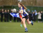 15 March 2024; Kate Brennan of Ballinrobe Community School during the Lidl All-Ireland Post Primary School Junior C Championship final match between St Marys, Macroom, Cork and Ballinrobe Community School, Mayo at the University of Limerick. Photo by Matt Browne/Sportsfile