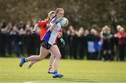 15 March 2024; Ali Hughes of Ballinrobe Community School during the Lidl All-Ireland Post Primary School Junior C Championship final match between St Marys, Macroom, Cork and Ballinrobe Community School, Mayo at the University of Limerick. Photo by Matt Browne/Sportsfile