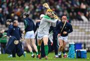 16 March 2024; Seamus Flanagan of Limerick before the Allianz Hurling League Division 1 Group B match between Galway and Limerick at Pearse Stadium in Galway. Photo by Stephen McCarthy/Sportsfile