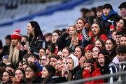 16 March 2024; St Raphael's Loughrea supporters during the Masita GAA Hurling Post Primary Schools Croke Cup final match between St Raphael's Loughrea of Galway and St Kieran's College of Kilkenny at Croke Park in Dublin. Photo by Piaras Ó Mídheach/Sportsfile