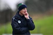 16 March 2024; Meath manager Colm O'Rourke reacts during the Allianz Football League Division 2 match between Meath and Cork at Páirc Tailteann in Navan, Meath. Photo by Ben McShane/Sportsfile