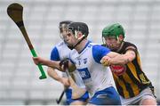 16 March 2024; Mark Fitzgerald of Waterford in action against Luke Hogan of Kilkenny during the Allianz Hurling League Division 1 Group A match between Waterford and Kilkenny at Walsh Park in Waterford. Photo by Seb Daly/Sportsfile