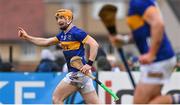 16 March 2024; Jake Morris of Tipperary celebrates after scoring his side's first goal during the Allianz Hurling League Division 1 Group B match between Antrim and Tipperary at Corrigan Park in Belfast. Photo by Ramsey Cardy/Sportsfile