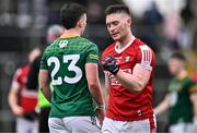 16 March 2024; Kevin Flahive of Cork celebrates after the Allianz Football League Division 2 match between Meath and Cork at Páirc Tailteann in Navan, Meath. Photo by Ben McShane/Sportsfile
