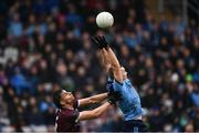 16 March 2024; Con O'Callaghan of Dublin in action against Seán Fitzgerald of Galway during the Allianz Football League Division 1 match between Galway and Dublin at Pearse Stadium in Galway. Photo by Stephen McCarthy/Sportsfile