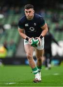 16 March 2024; Dan Sheehan of Ireland warms-up before the Guinness Six Nations Rugby Championship match between Ireland and Scotland at the Aviva Stadium in Dublin. Photo by Brendan Moran/Sportsfile