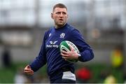 16 March 2024; Finn Russell of Scotland warms-up before the Guinness Six Nations Rugby Championship match between Ireland and Scotland at the Aviva Stadium in Dublin. Photo by Sam Barnes/Sportsfile